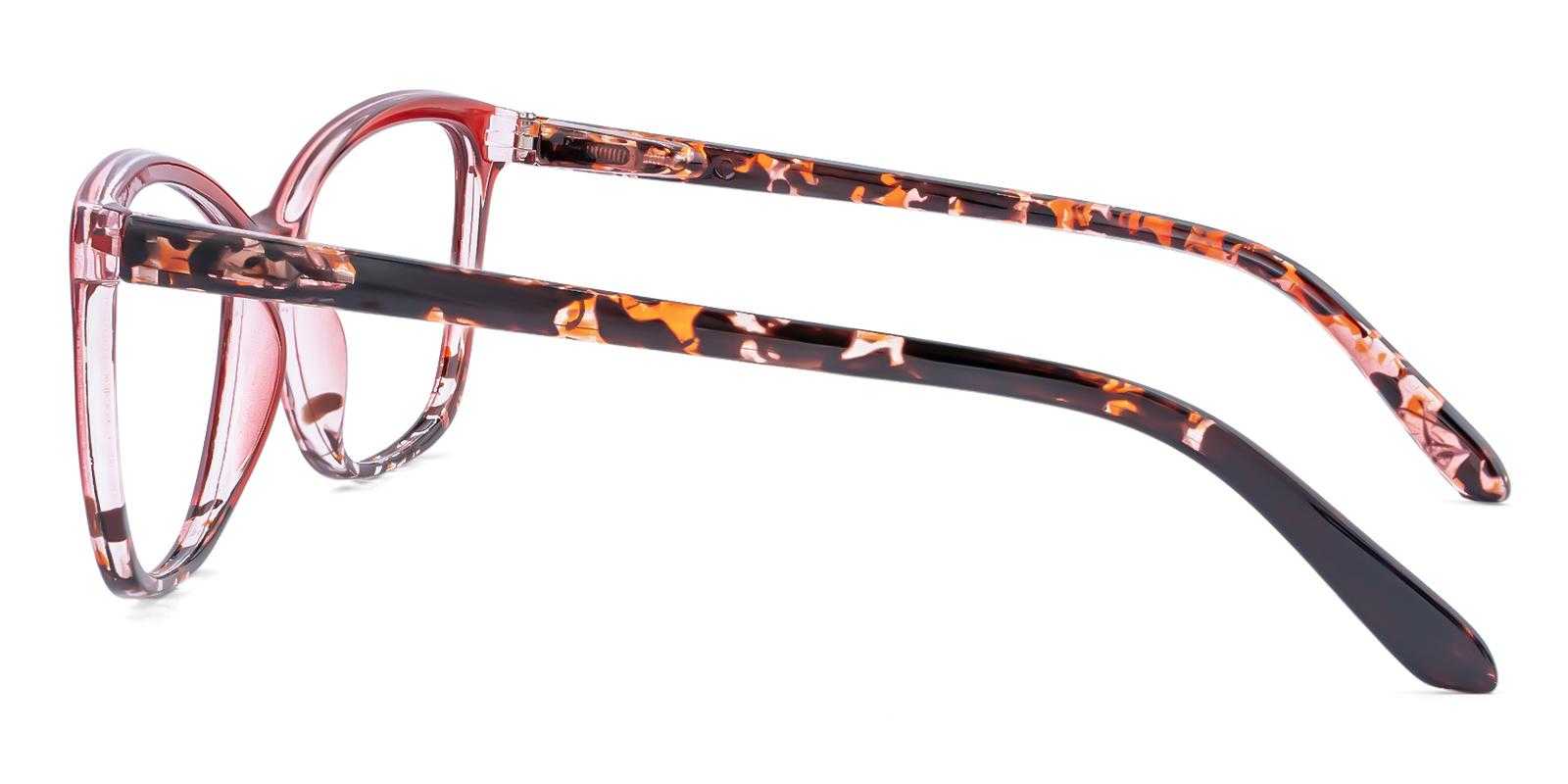 Oakland Red Plastic Eyeglasses , SpringHinges , UniversalBridgeFit Frames from ABBE Glasses