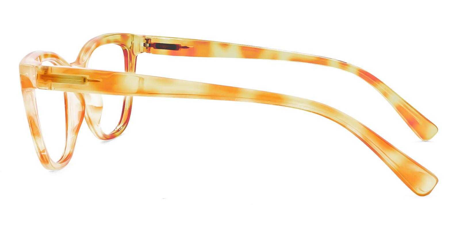 Thursday Yellow Plastic Eyeglasses , SpringHinges , UniversalBridgeFit Frames from ABBE Glasses