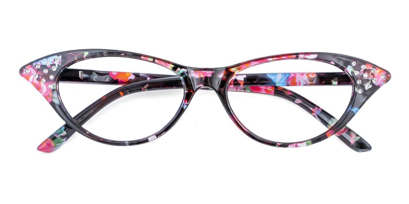 Potter Black Plastic Eyeglasses , SpringHinges , UniversalBridgeFit Frames from ABBE Glasses