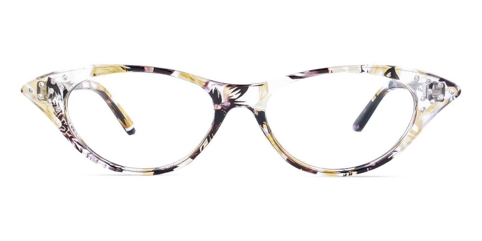 Potter Yellow Plastic Eyeglasses , SpringHinges , UniversalBridgeFit Frames from ABBE Glasses