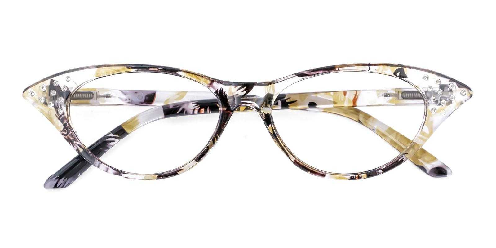 Potter Yellow Plastic Eyeglasses , SpringHinges , UniversalBridgeFit Frames from ABBE Glasses