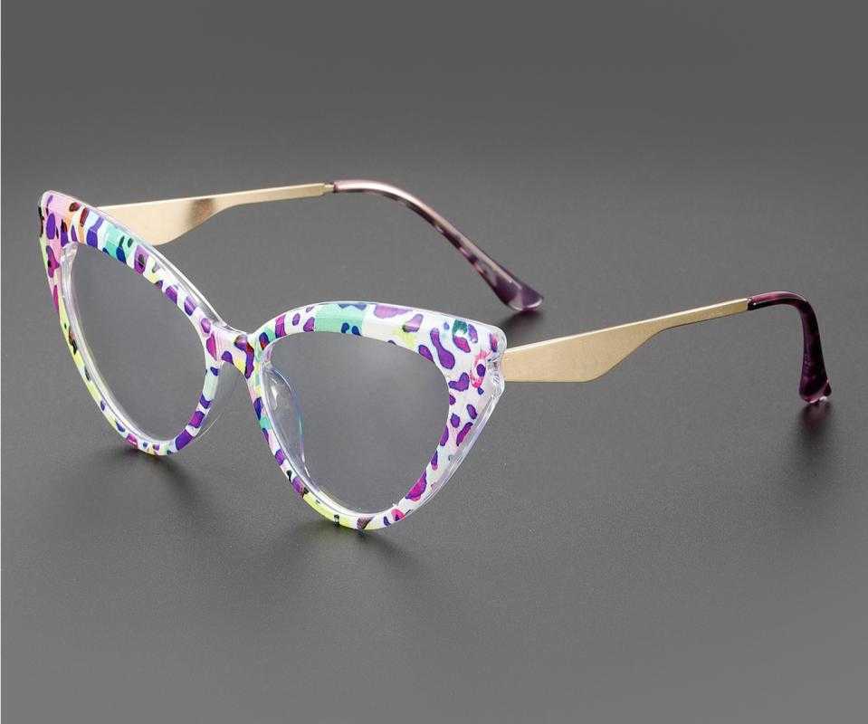 Wistful Leopard Plastic Eyeglasses , UniversalBridgeFit Frames from ABBE Glasses