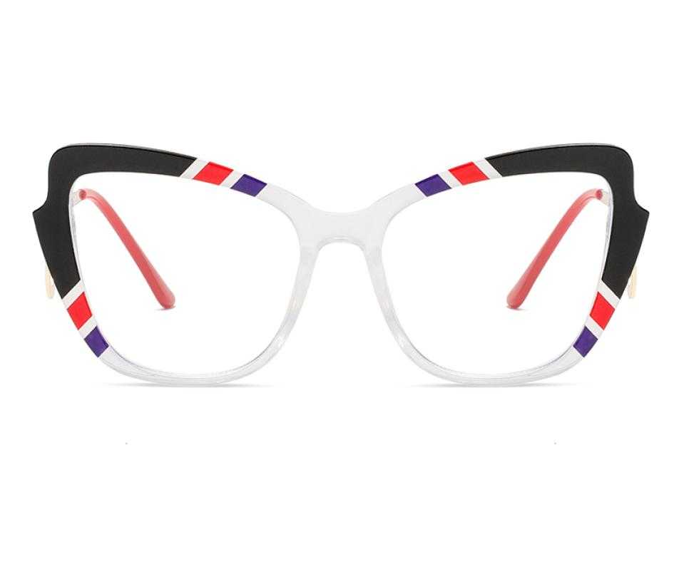 Dame Black Plastic Eyeglasses , UniversalBridgeFit Frames from ABBE Glasses