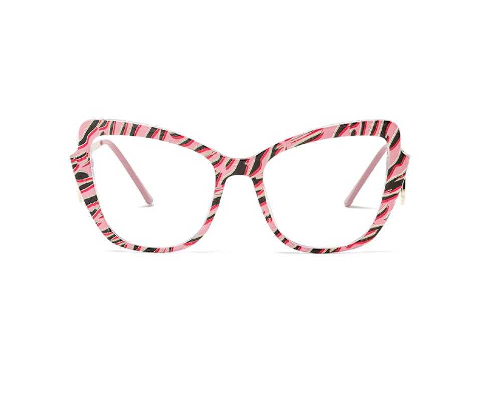 Dame Pink Plastic Eyeglasses , UniversalBridgeFit Frames from ABBE Glasses
