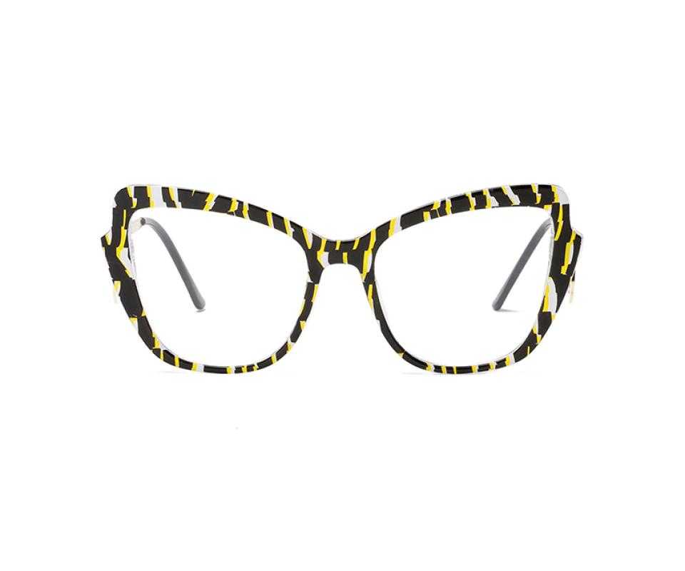 Dame Yellow Plastic Eyeglasses , UniversalBridgeFit Frames from ABBE Glasses