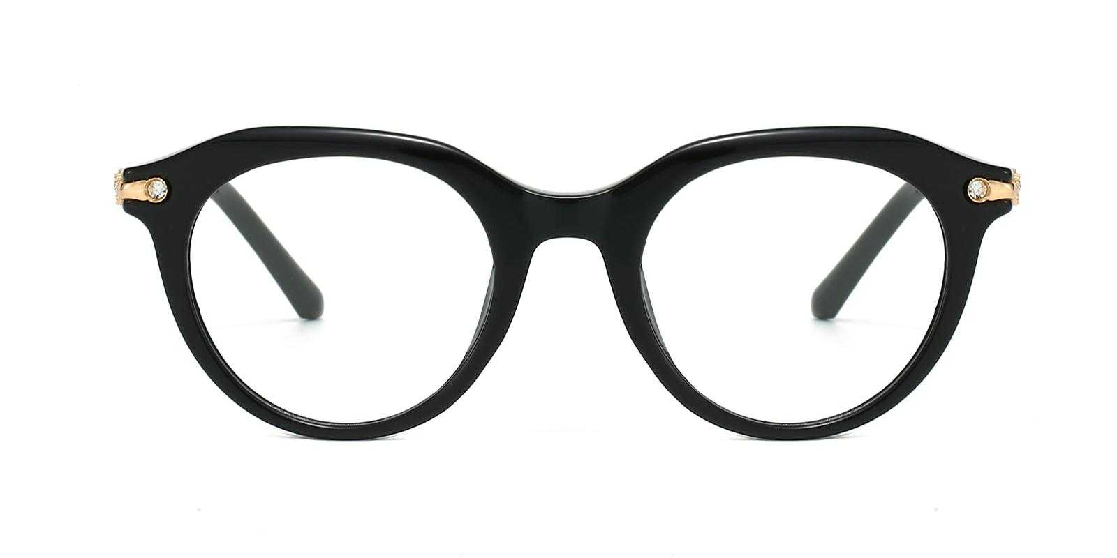 Muse Black Plastic Eyeglasses , UniversalBridgeFit Frames from ABBE Glasses