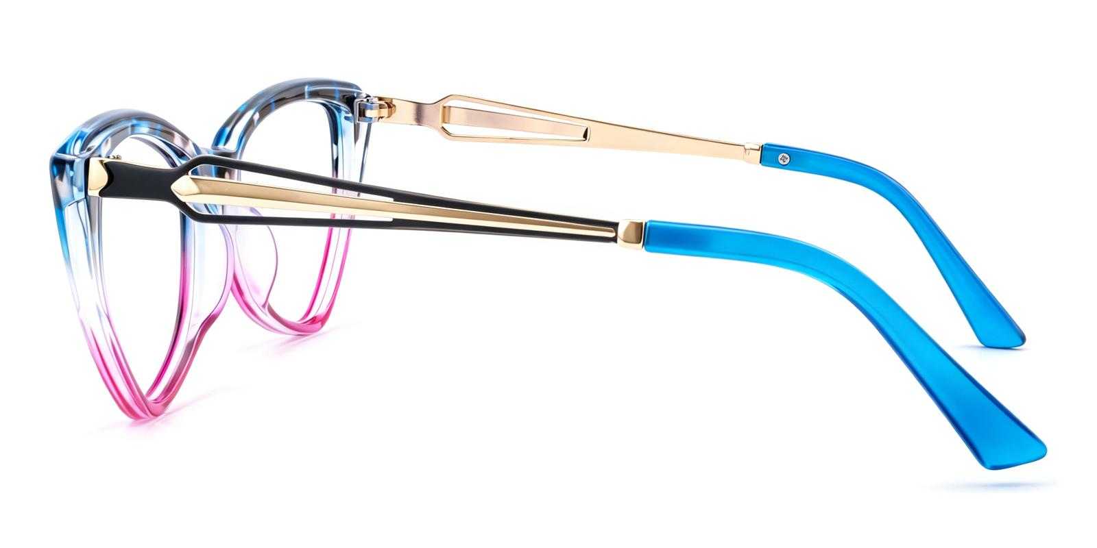 Corvallis Blue Plastic Eyeglasses , UniversalBridgeFit Frames from ABBE Glasses