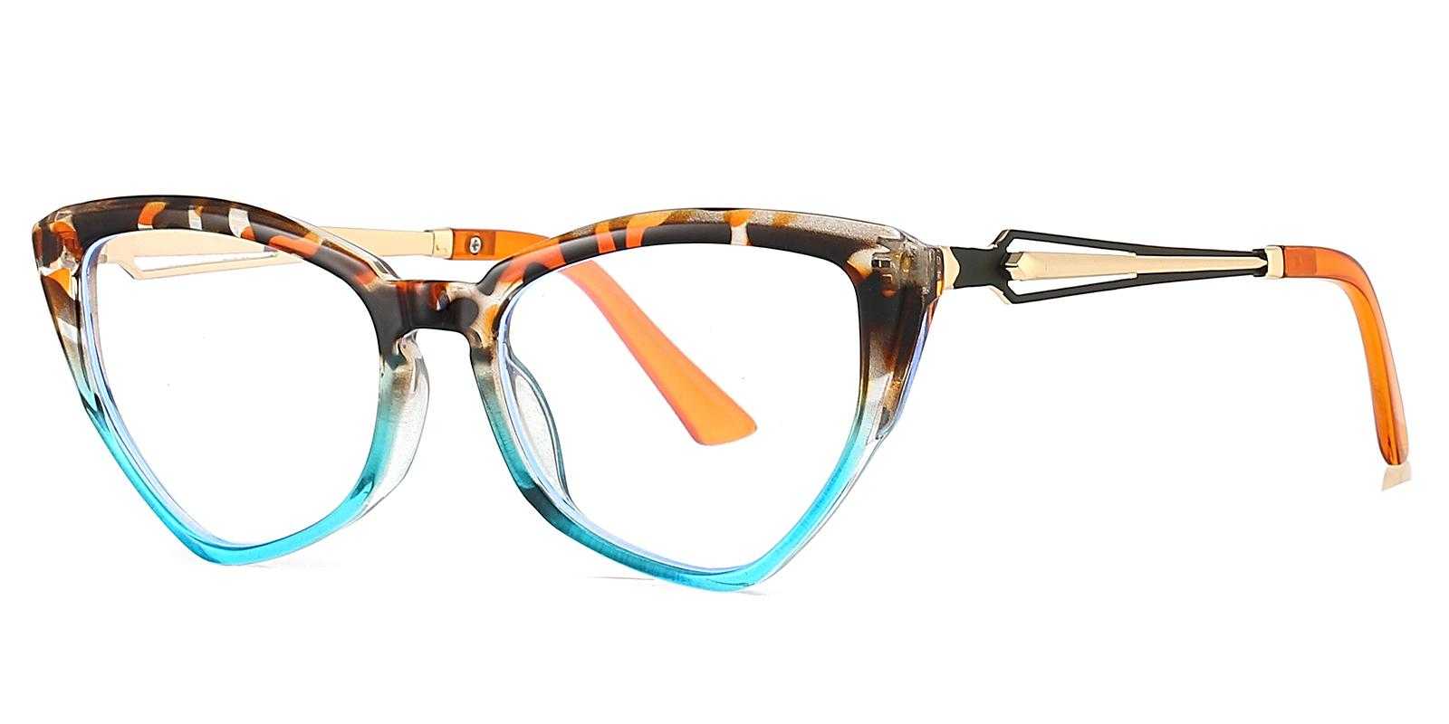 Corvallis Orange Plastic Eyeglasses , UniversalBridgeFit Frames from ABBE Glasses
