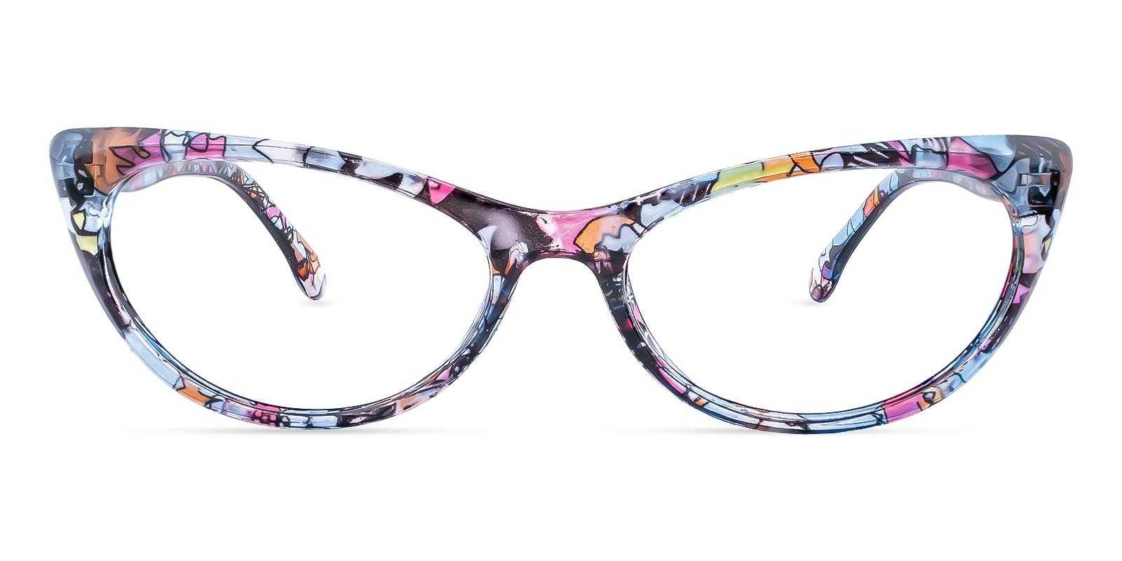 Bruno Blue Plastic Eyeglasses , SpringHinges , UniversalBridgeFit Frames from ABBE Glasses