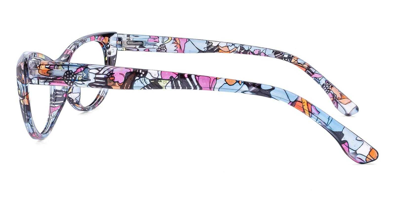 Bruno Blue Plastic Eyeglasses , SpringHinges , UniversalBridgeFit Frames from ABBE Glasses