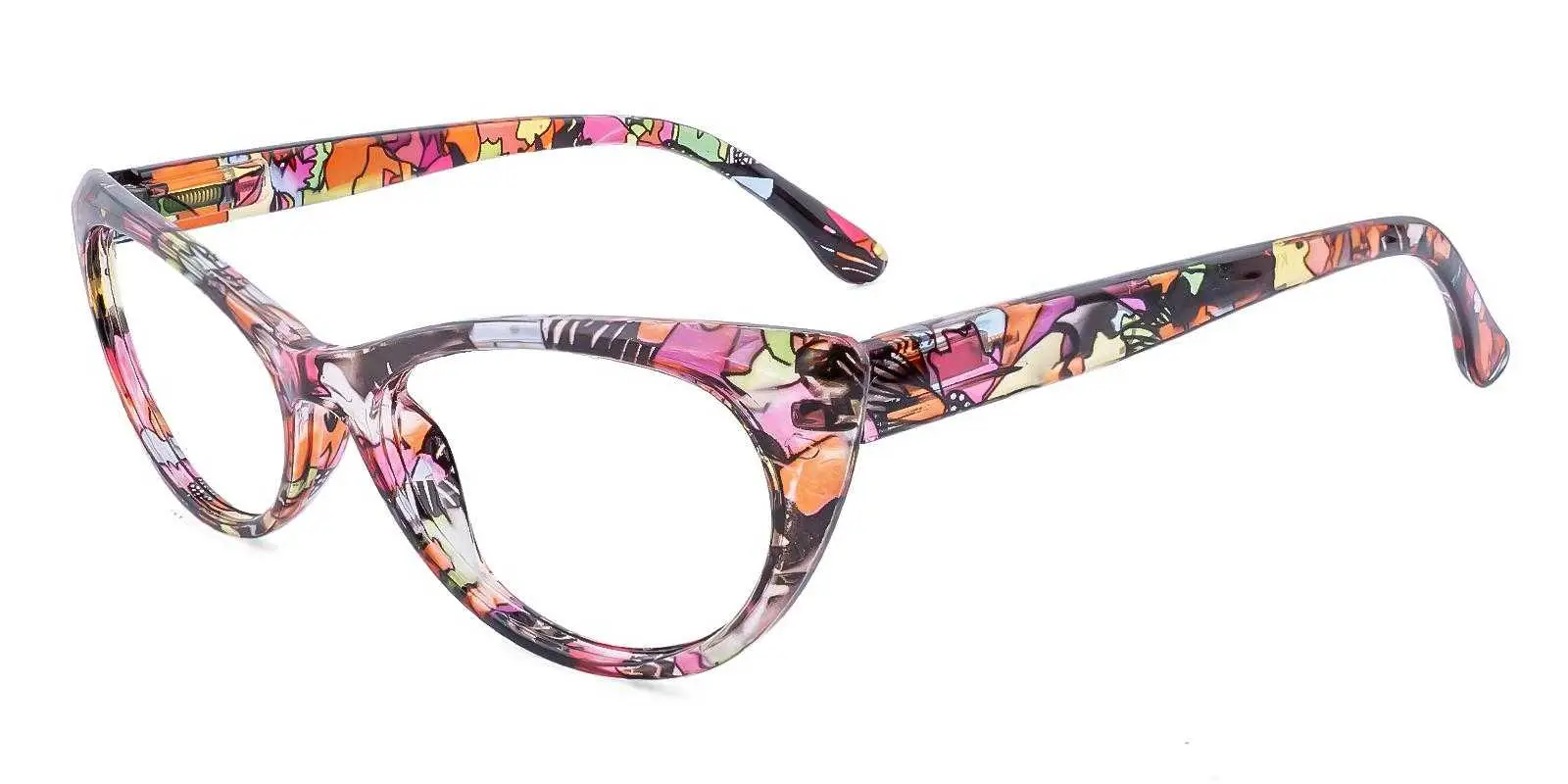 Bruno Red Plastic Eyeglasses , SpringHinges , UniversalBridgeFit Frames from ABBE Glasses