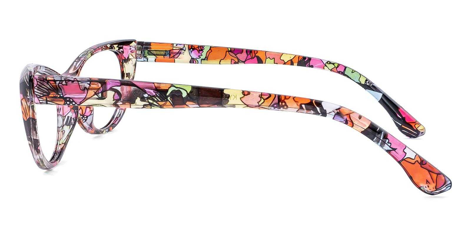 Bruno Red Plastic Eyeglasses , SpringHinges , UniversalBridgeFit Frames from ABBE Glasses