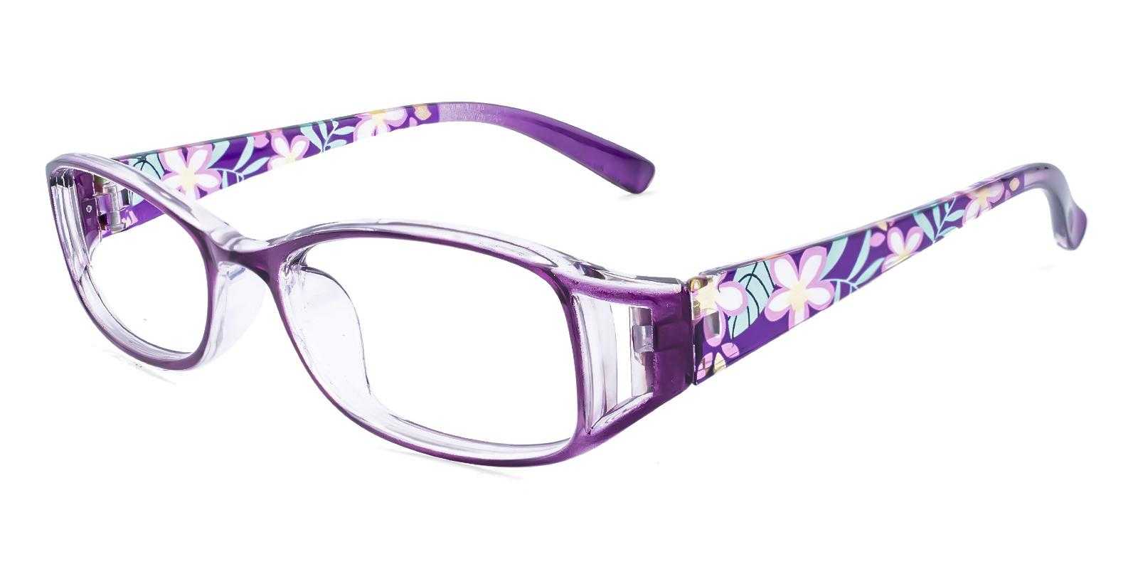Montague Purple Plastic Eyeglasses , UniversalBridgeFit Frames from ABBE Glasses