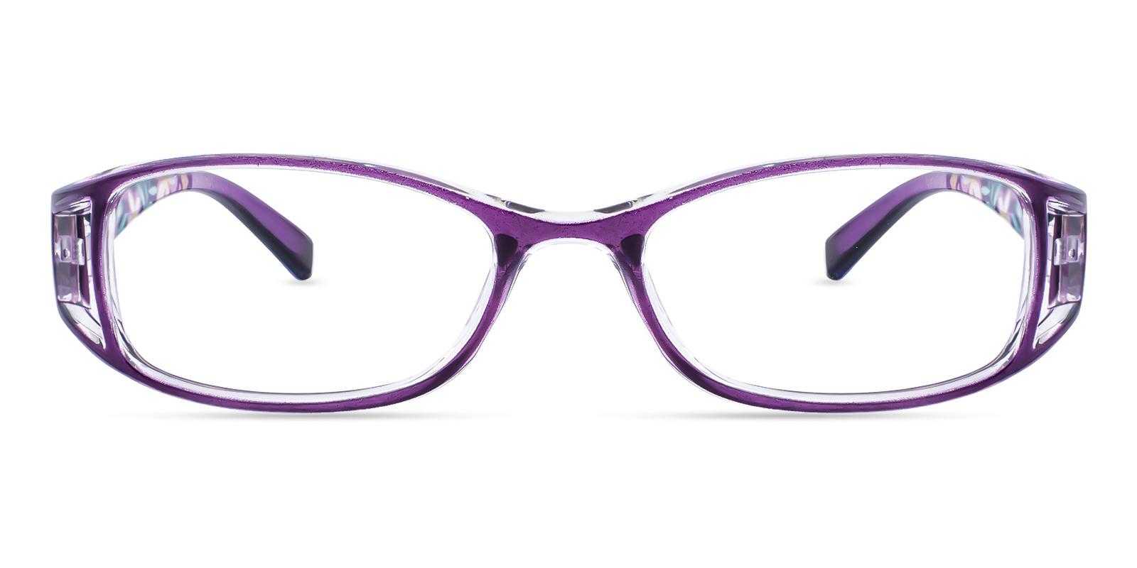 Montague Purple Plastic Eyeglasses , UniversalBridgeFit Frames from ABBE Glasses