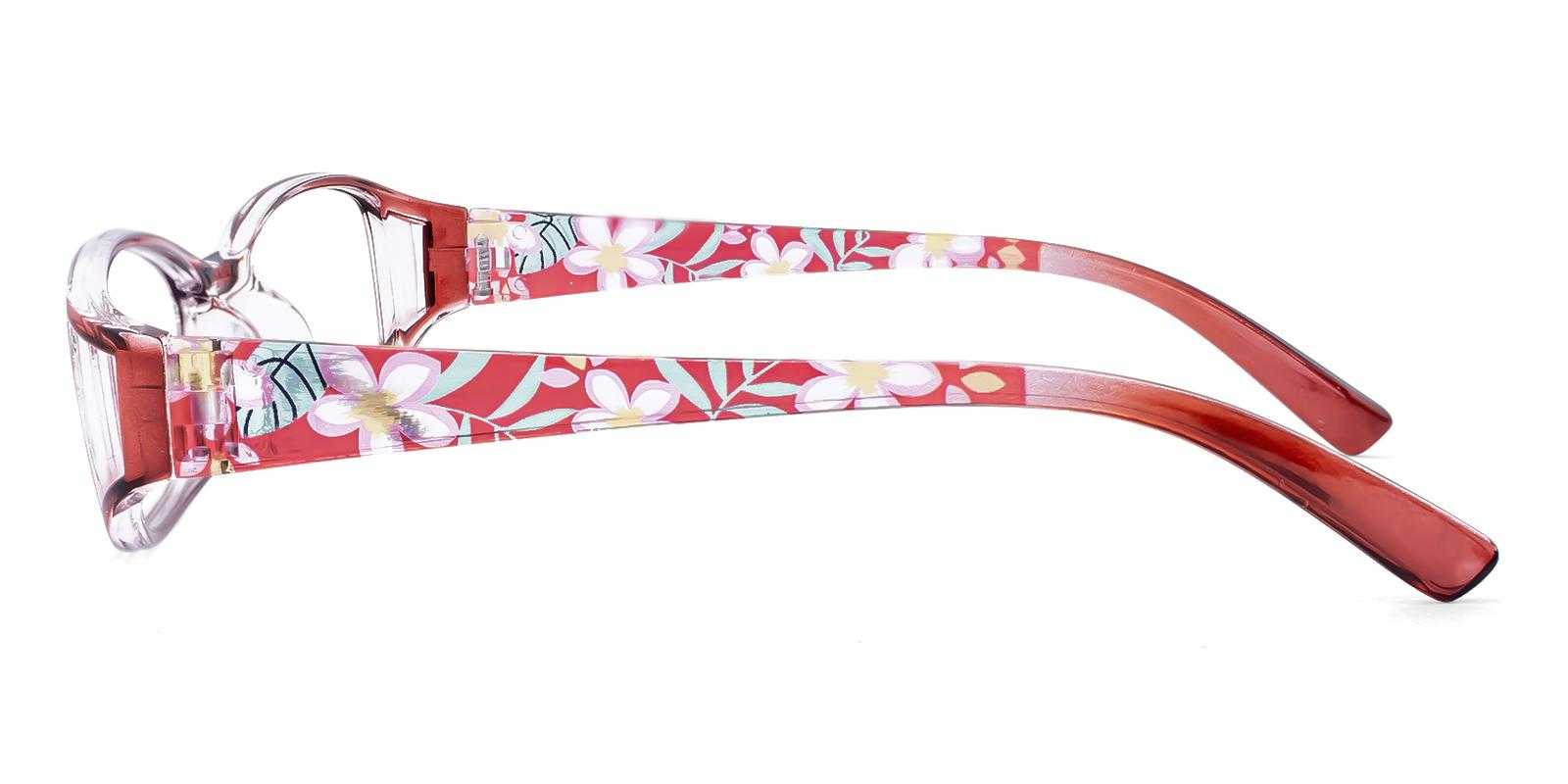 Montague Red Plastic Eyeglasses , UniversalBridgeFit Frames from ABBE Glasses