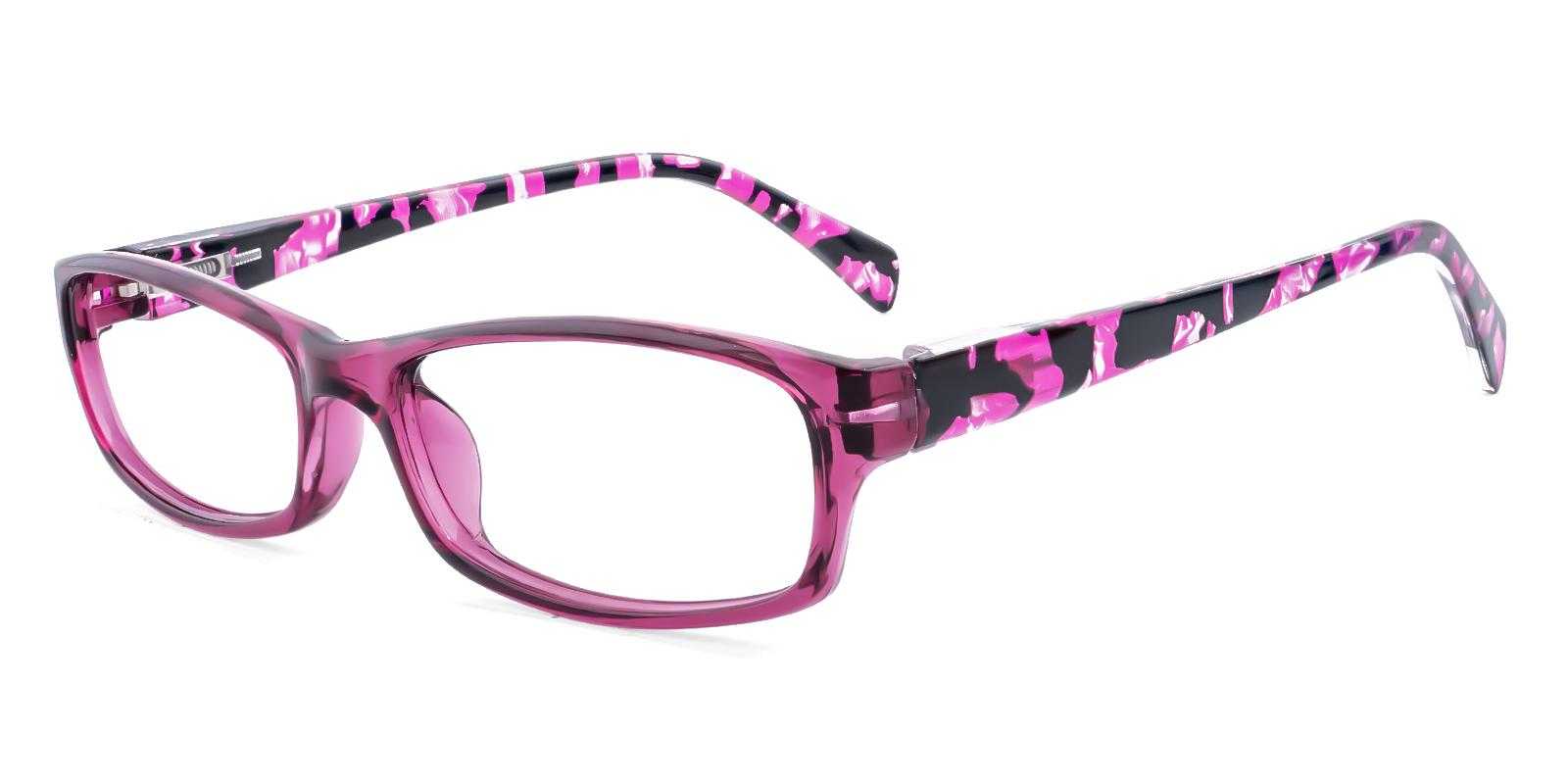 Arno Purple Plastic Eyeglasses , SpringHinges , UniversalBridgeFit Frames from ABBE Glasses