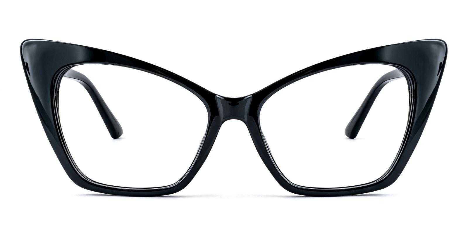 Riverside Black Plastic Eyeglasses , UniversalBridgeFit Frames from ABBE Glasses