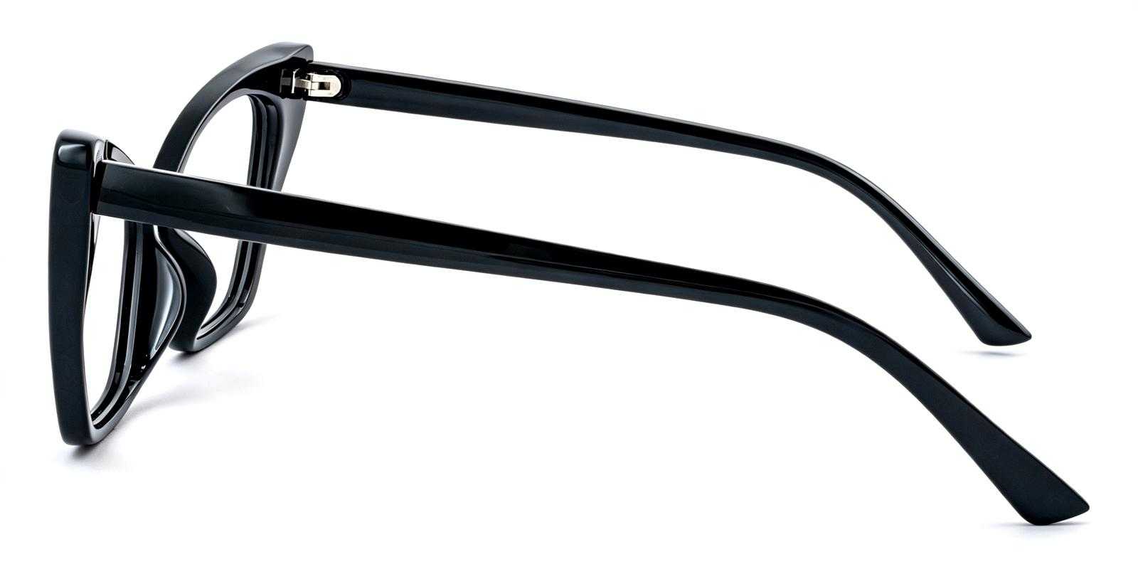 Riverside Black Plastic Eyeglasses , UniversalBridgeFit Frames from ABBE Glasses