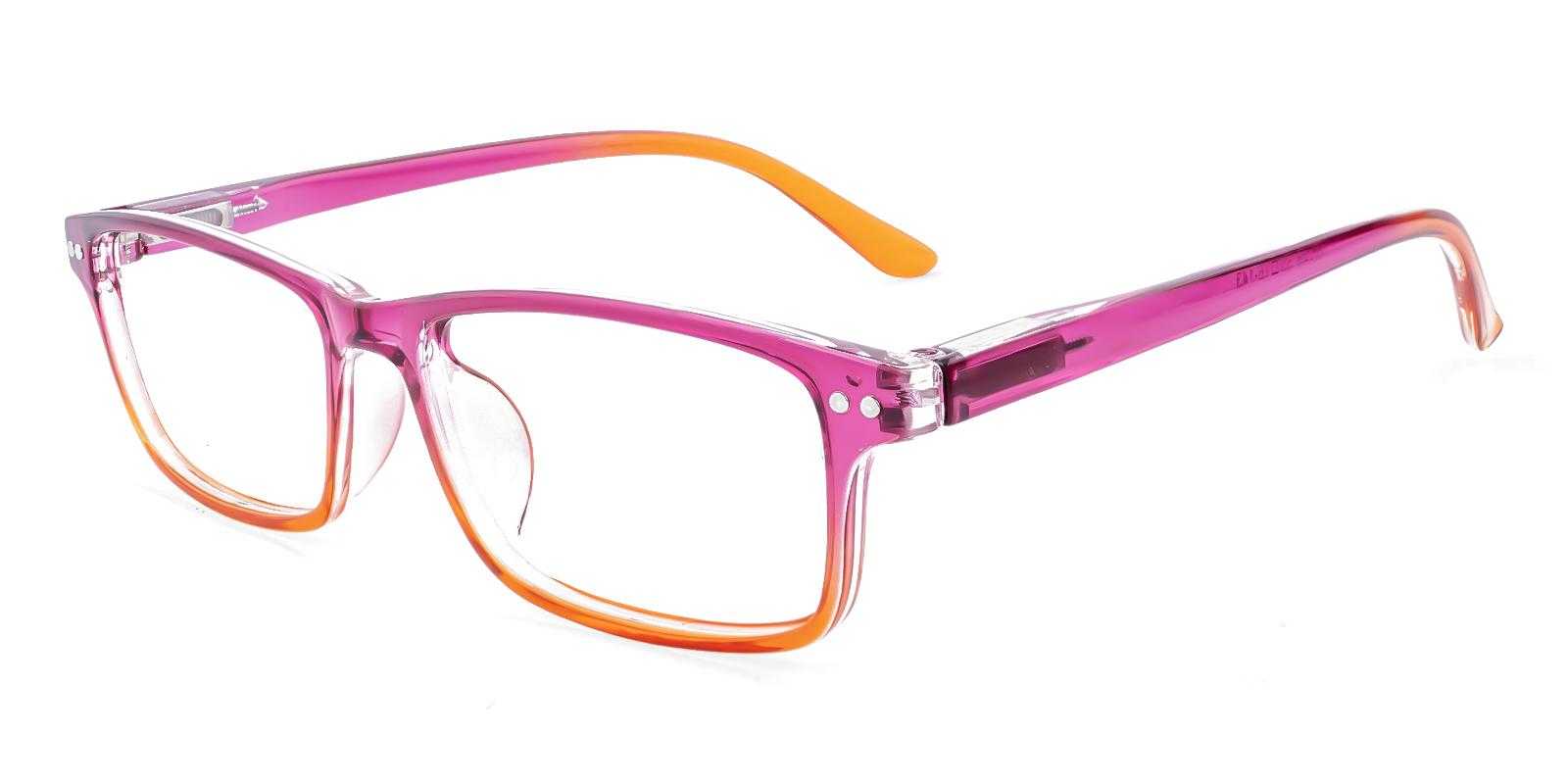 Modesto Purple Plastic Eyeglasses , SpringHinges , UniversalBridgeFit Frames from ABBE Glasses