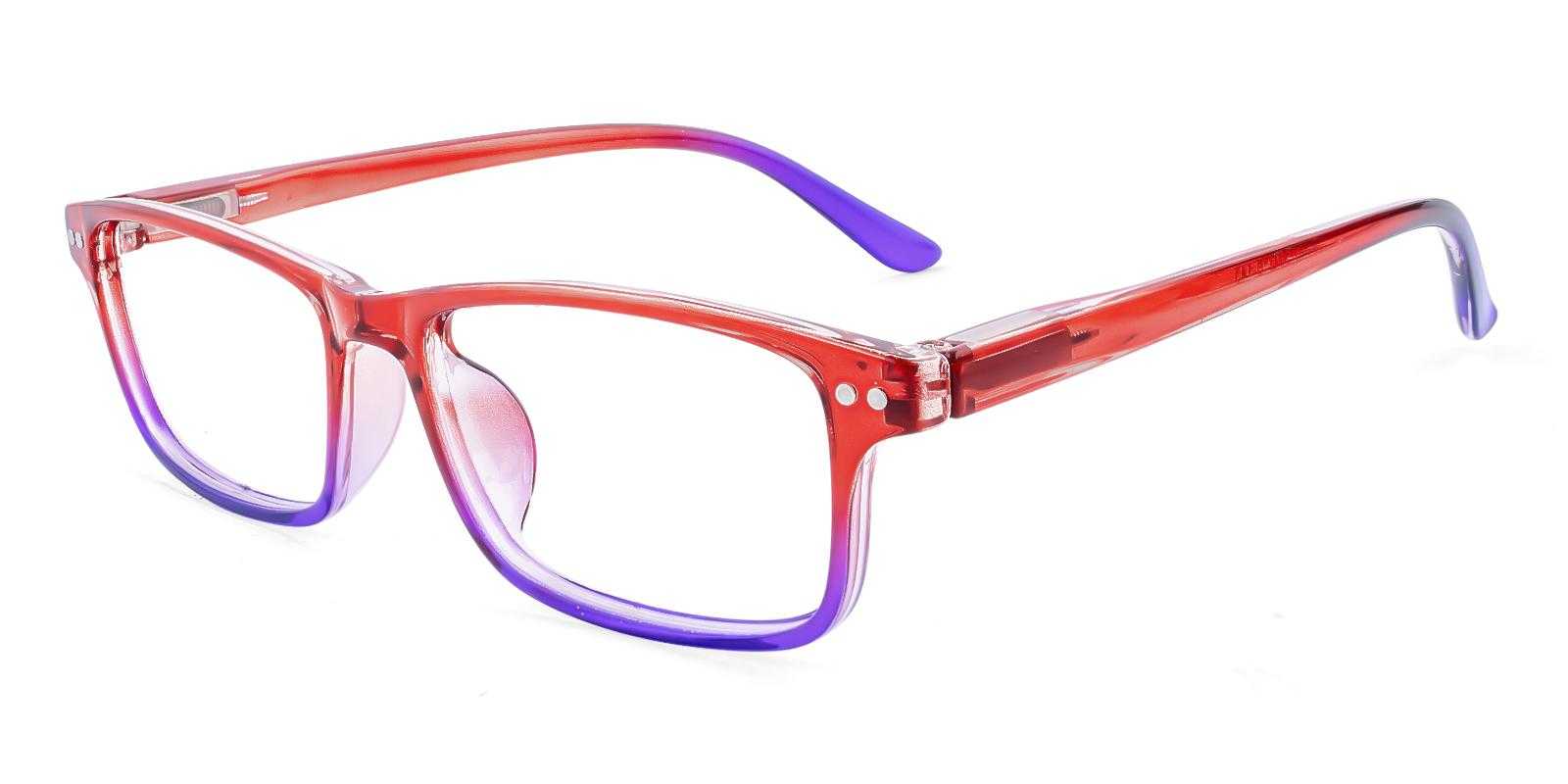 Modesto Red Plastic Eyeglasses , SpringHinges , UniversalBridgeFit Frames from ABBE Glasses