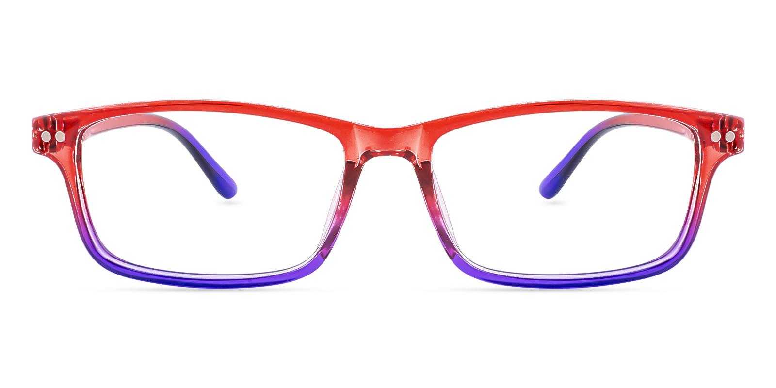 Modesto Red Plastic Eyeglasses , SpringHinges , UniversalBridgeFit Frames from ABBE Glasses