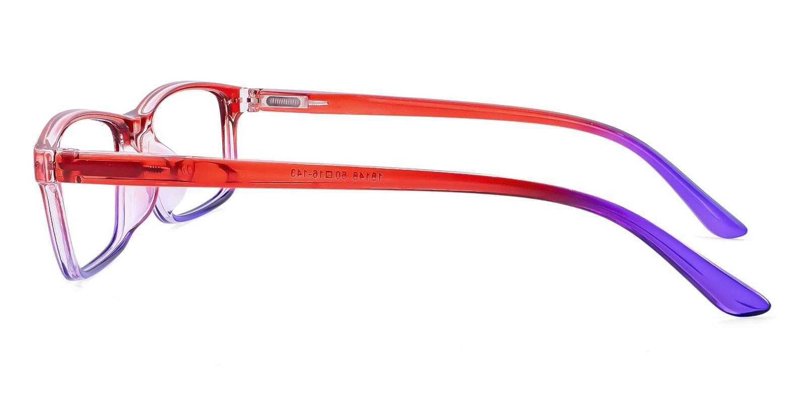 Modesto Red Plastic Eyeglasses , SpringHinges , UniversalBridgeFit Frames from ABBE Glasses