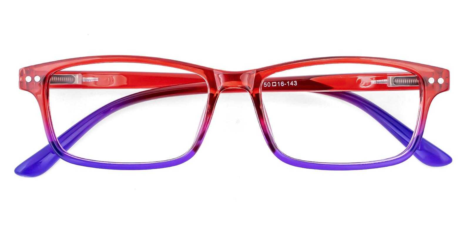 Modesto Red Plastic Eyeglasses , SpringHinges , UniversalBridgeFit Frames from ABBE Glasses