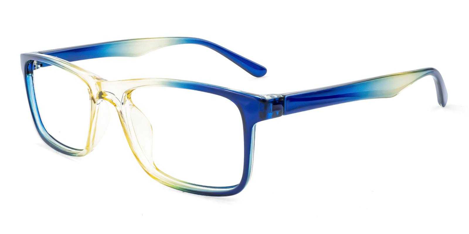Gabrielle Blue Plastic Eyeglasses , UniversalBridgeFit Frames from ABBE Glasses