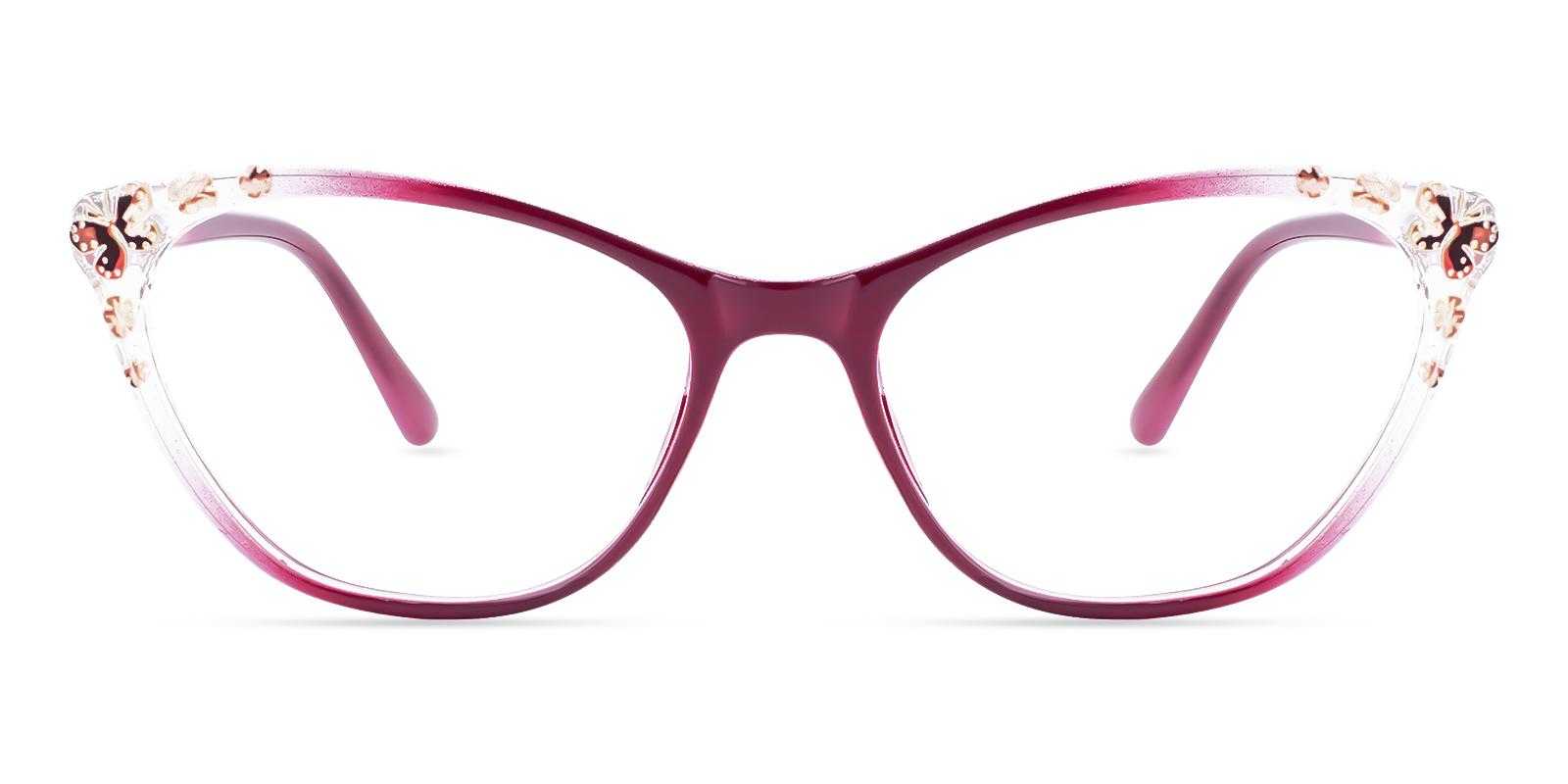 Cellia Purple Plastic Eyeglasses , SpringHinges , UniversalBridgeFit Frames from ABBE Glasses