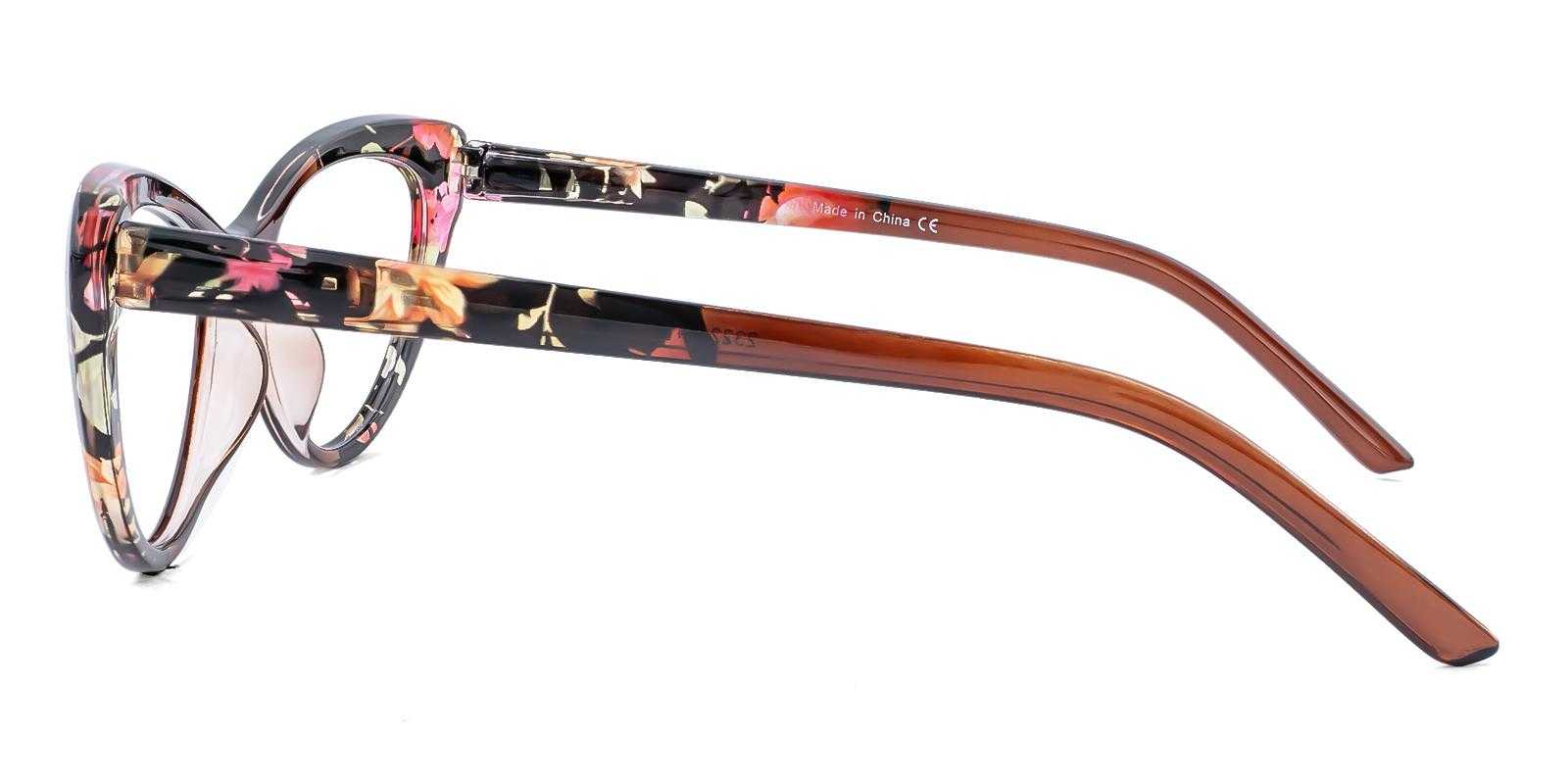 Aubrey Brown Plastic Eyeglasses , SpringHinges , UniversalBridgeFit Frames from ABBE Glasses