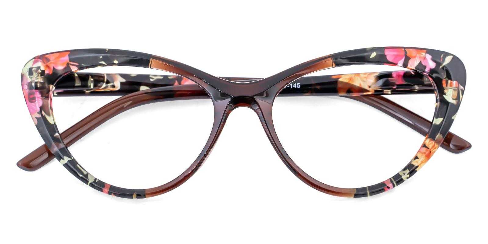Aubrey Brown Plastic Eyeglasses , SpringHinges , UniversalBridgeFit Frames from ABBE Glasses
