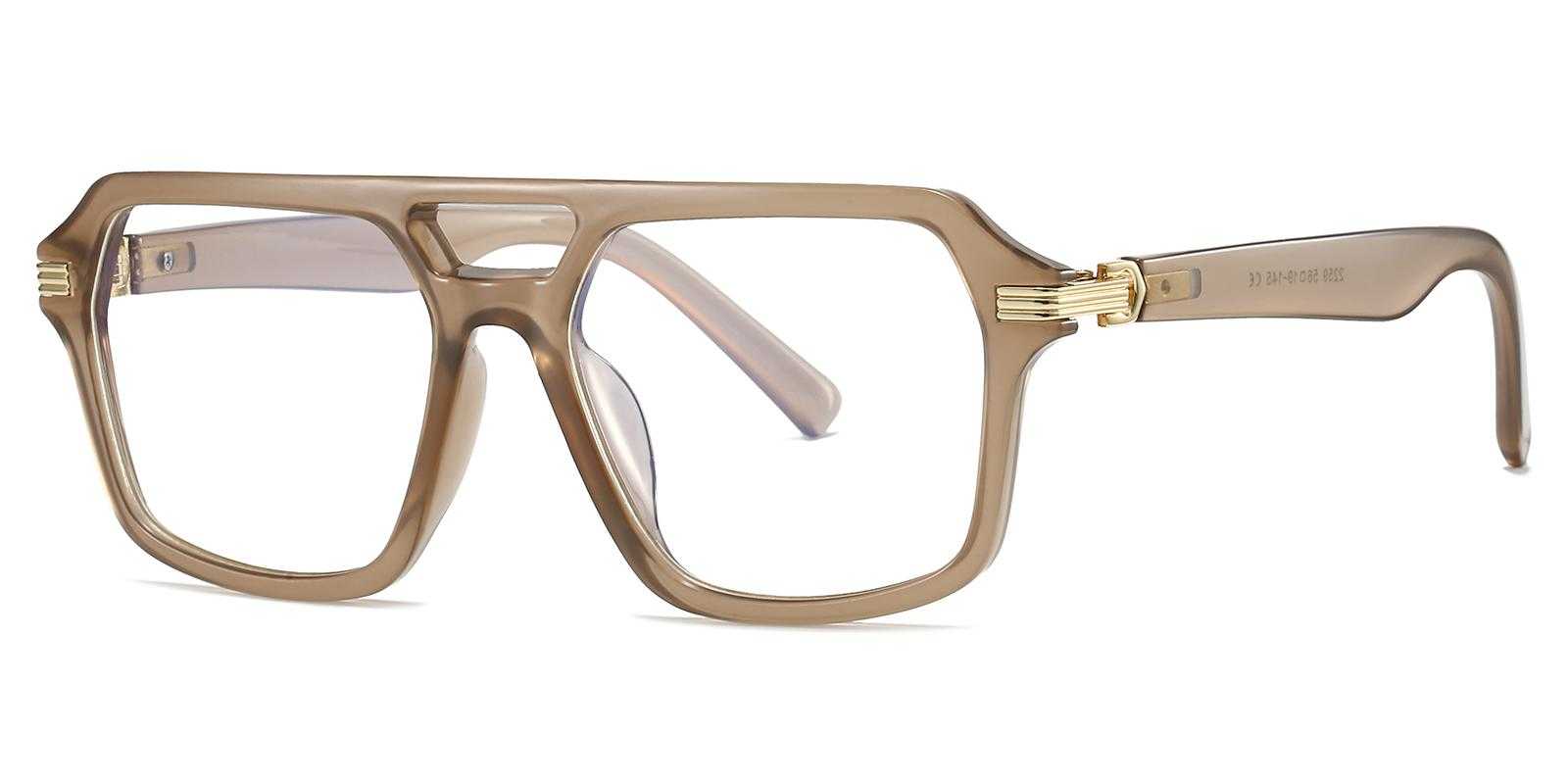 Christoper Brown Plastic Eyeglasses , UniversalBridgeFit Frames from ABBE Glasses