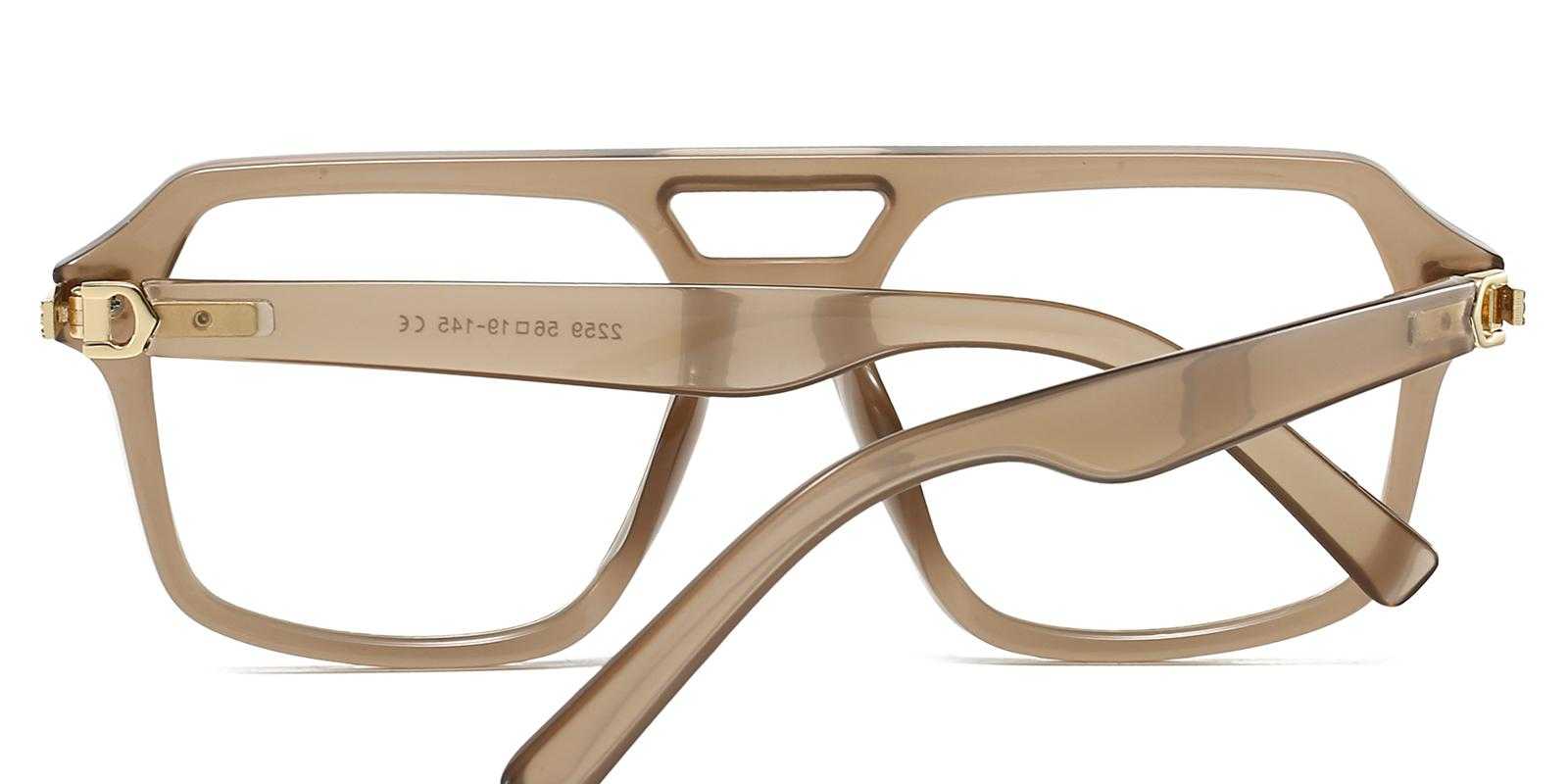 Christoper Brown Plastic Eyeglasses , UniversalBridgeFit Frames from ABBE Glasses