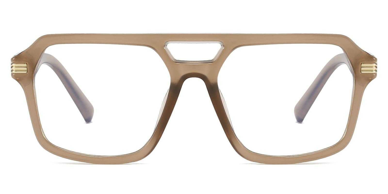 Christoper Brown Plastic Eyeglasses , UniversalBridgeFit Frames from ABBE Glasses