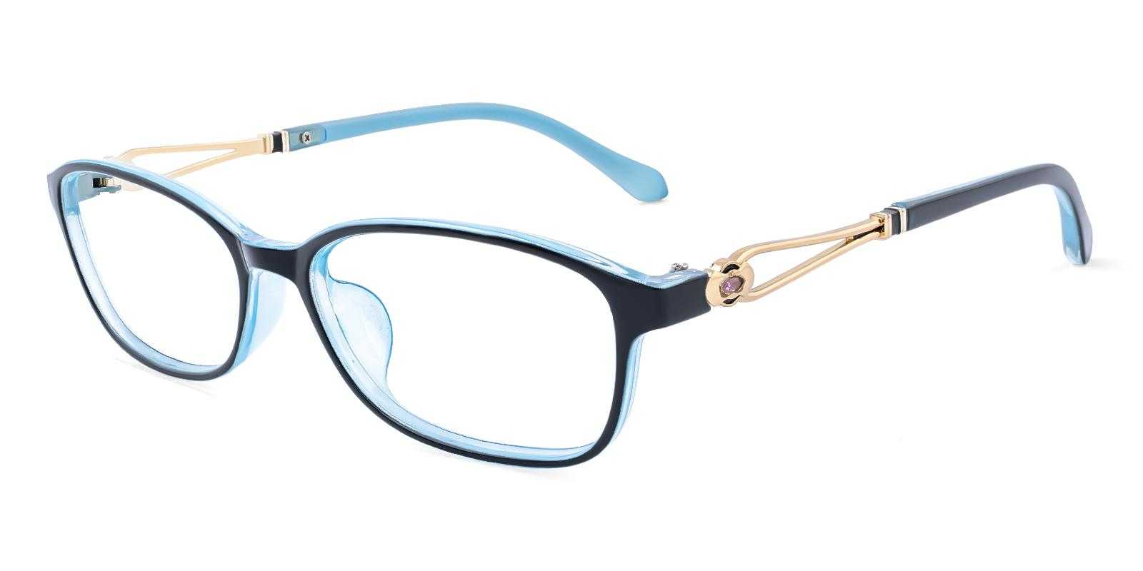 Judith Blue Plastic Eyeglasses , UniversalBridgeFit Frames from ABBE Glasses