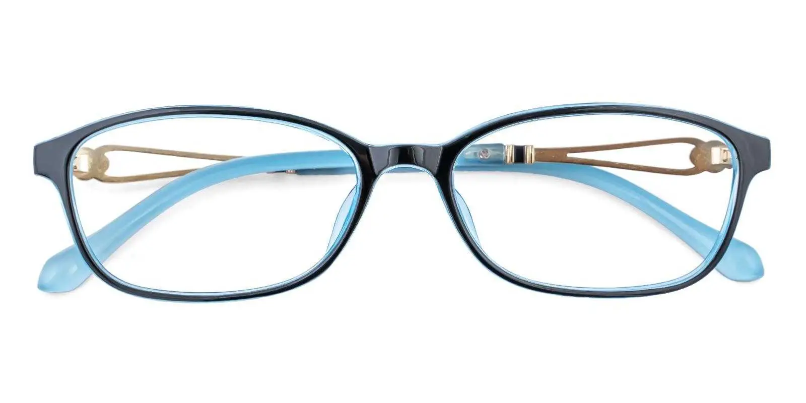 Judith Blue Plastic Eyeglasses , UniversalBridgeFit Frames from ABBE Glasses