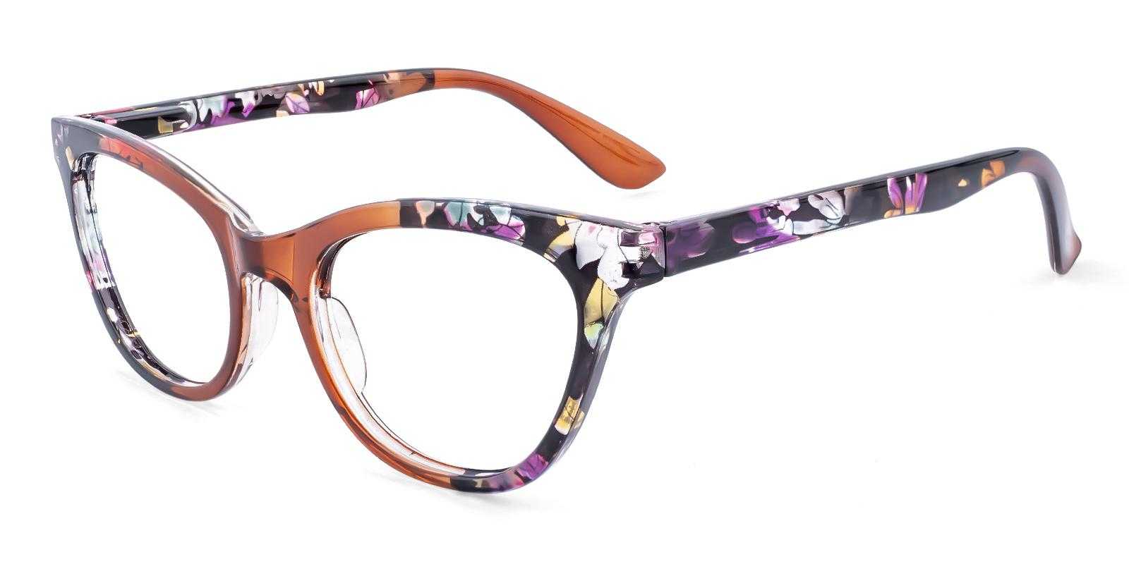 Gulfport Brown Plastic Eyeglasses , SpringHinges , UniversalBridgeFit Frames from ABBE Glasses