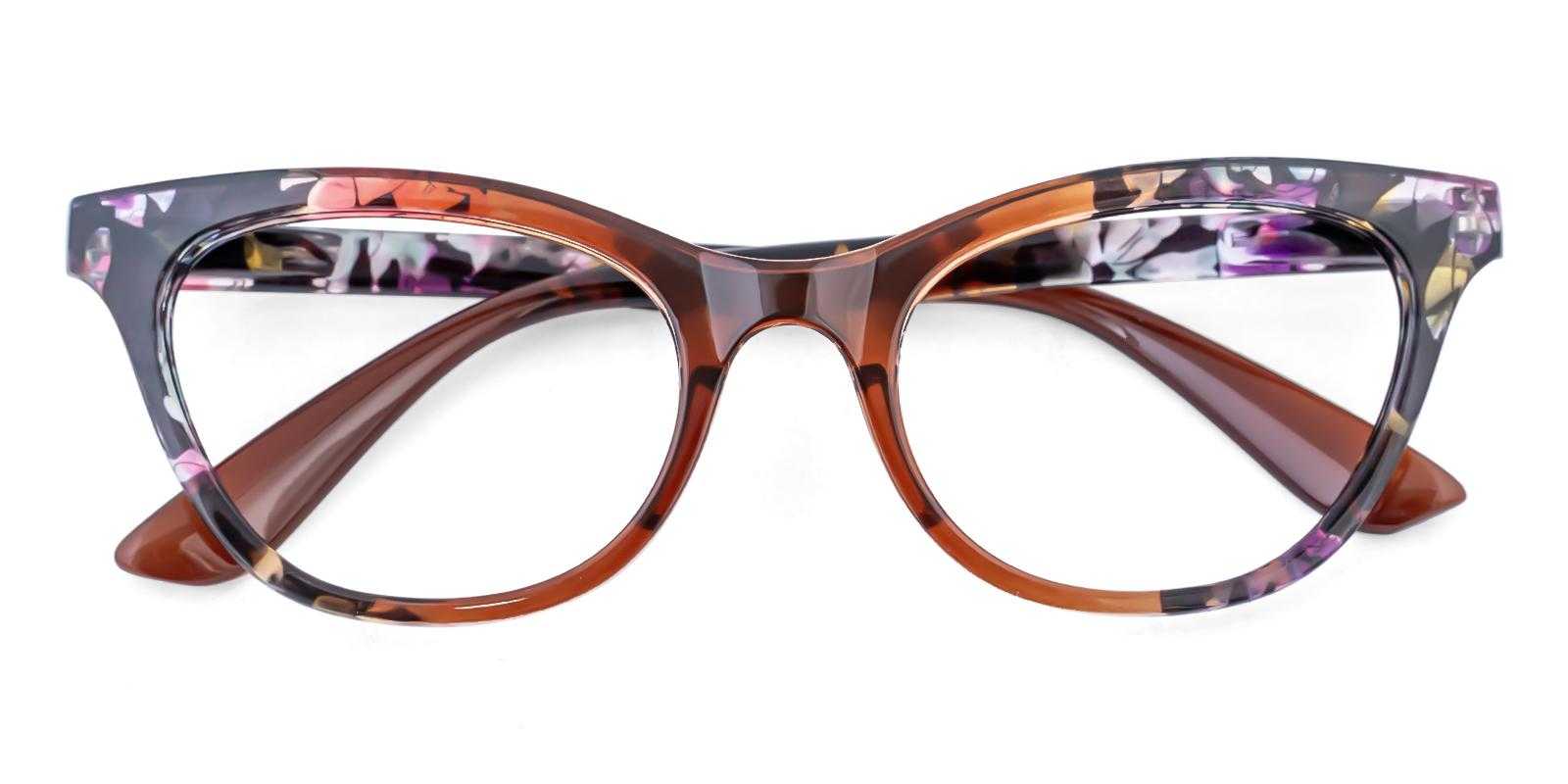 Gulfport Brown Plastic Eyeglasses , SpringHinges , UniversalBridgeFit Frames from ABBE Glasses
