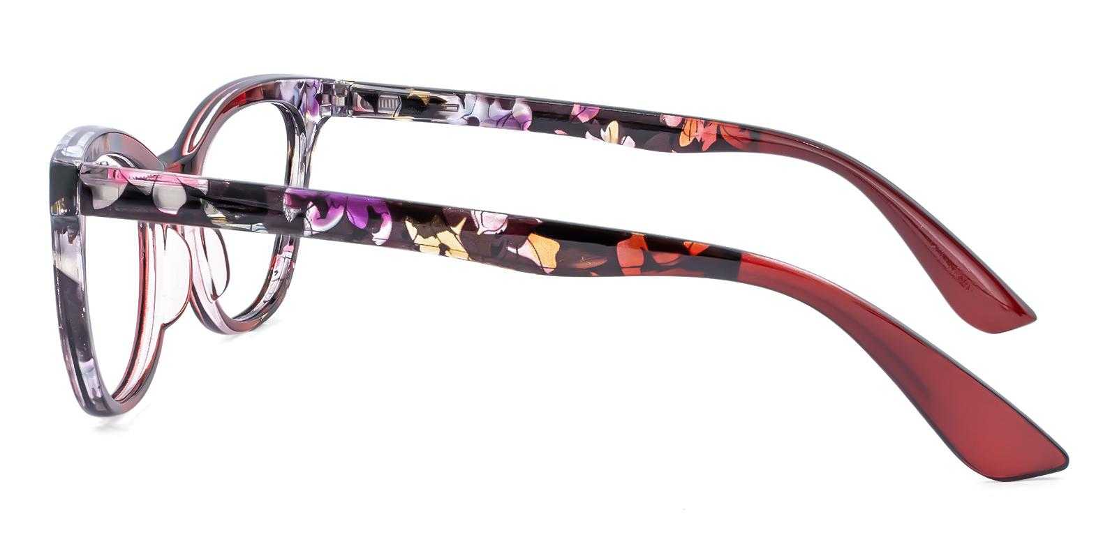 Gulfport Red Plastic Eyeglasses , SpringHinges , UniversalBridgeFit Frames from ABBE Glasses