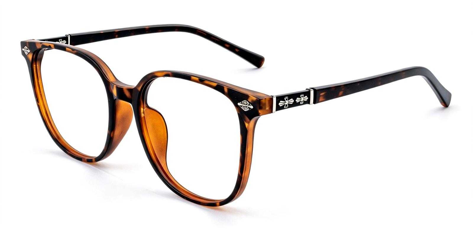 Fanny Leopard TR Eyeglasses , UniversalBridgeFit Frames from ABBE Glasses