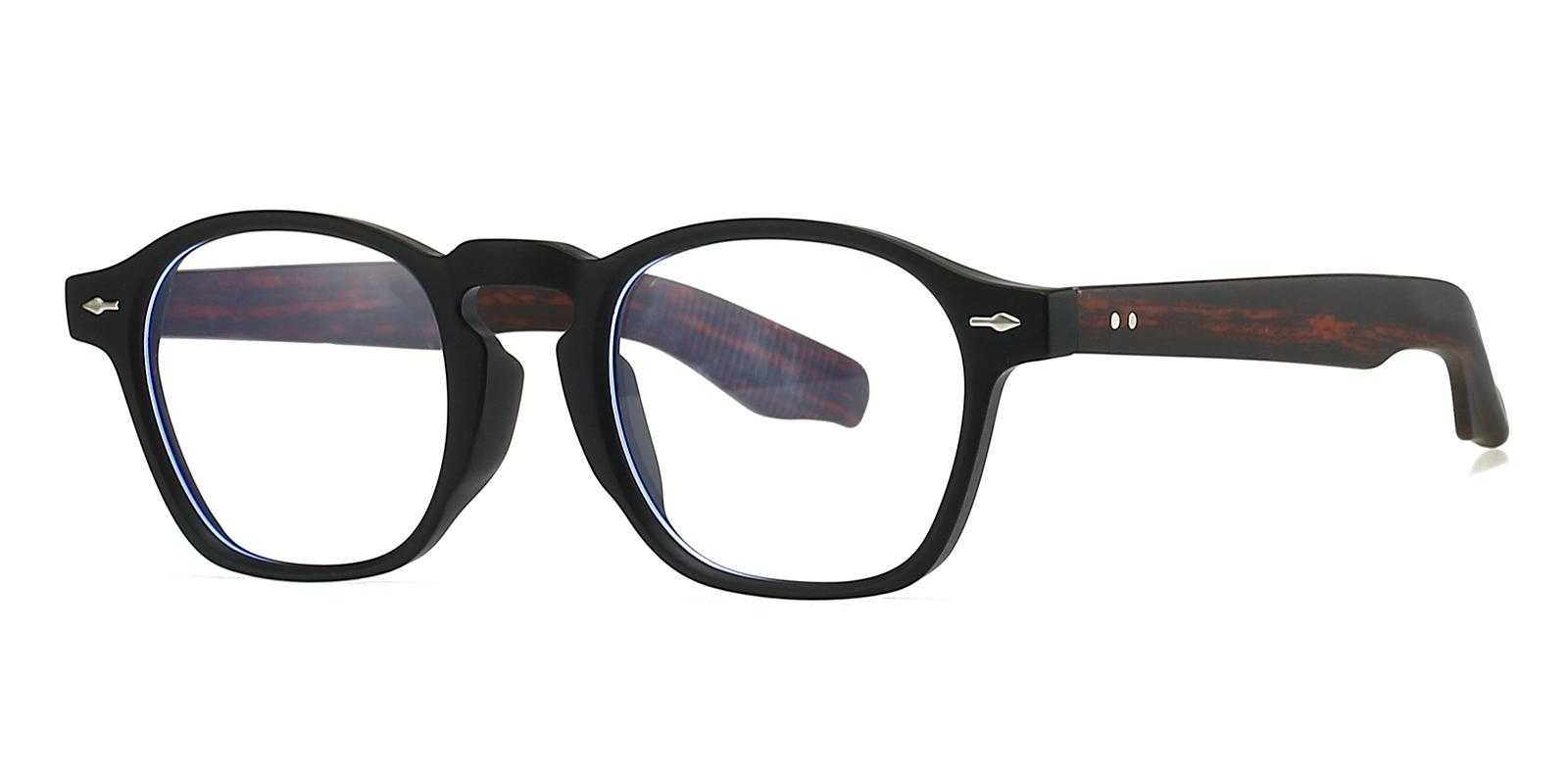 Haywood Black TR Eyeglasses , UniversalBridgeFit Frames from ABBE Glasses