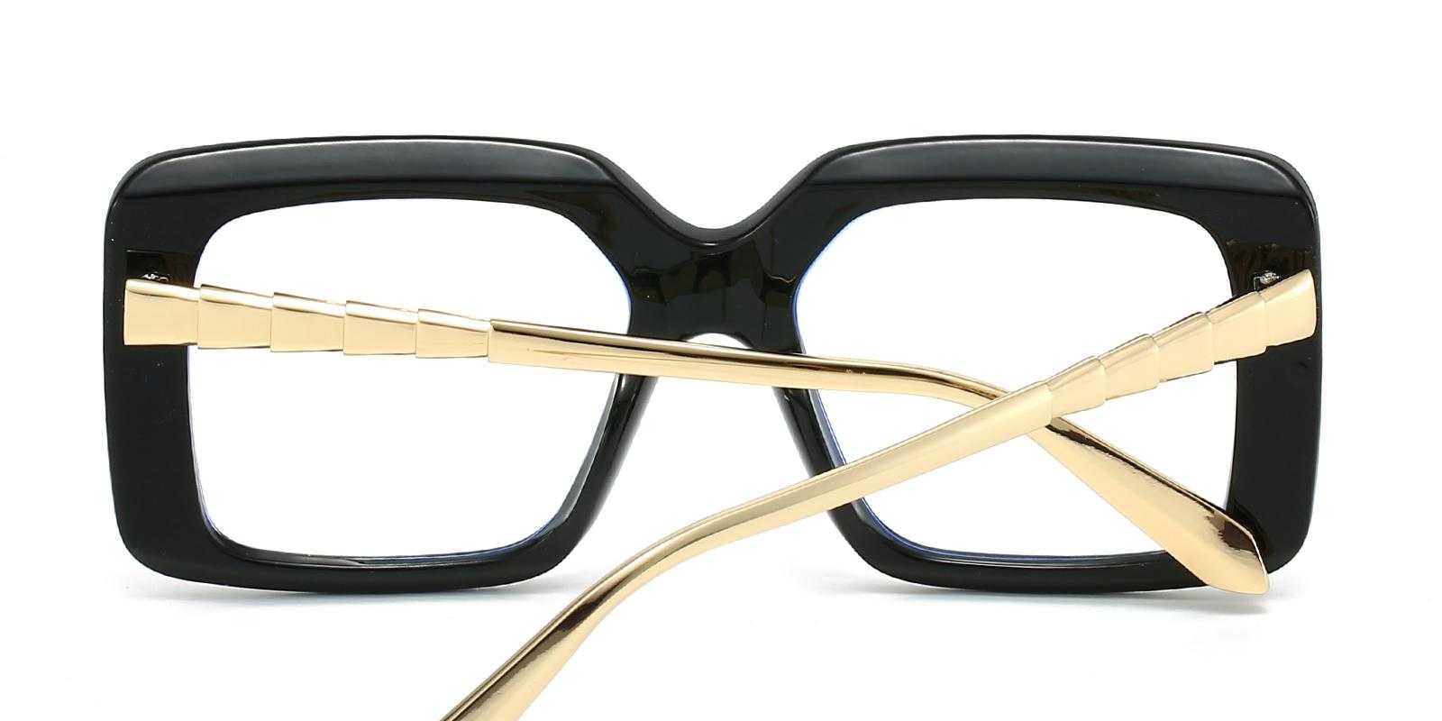 Kansas Black Plastic Eyeglasses , UniversalBridgeFit Frames from ABBE Glasses