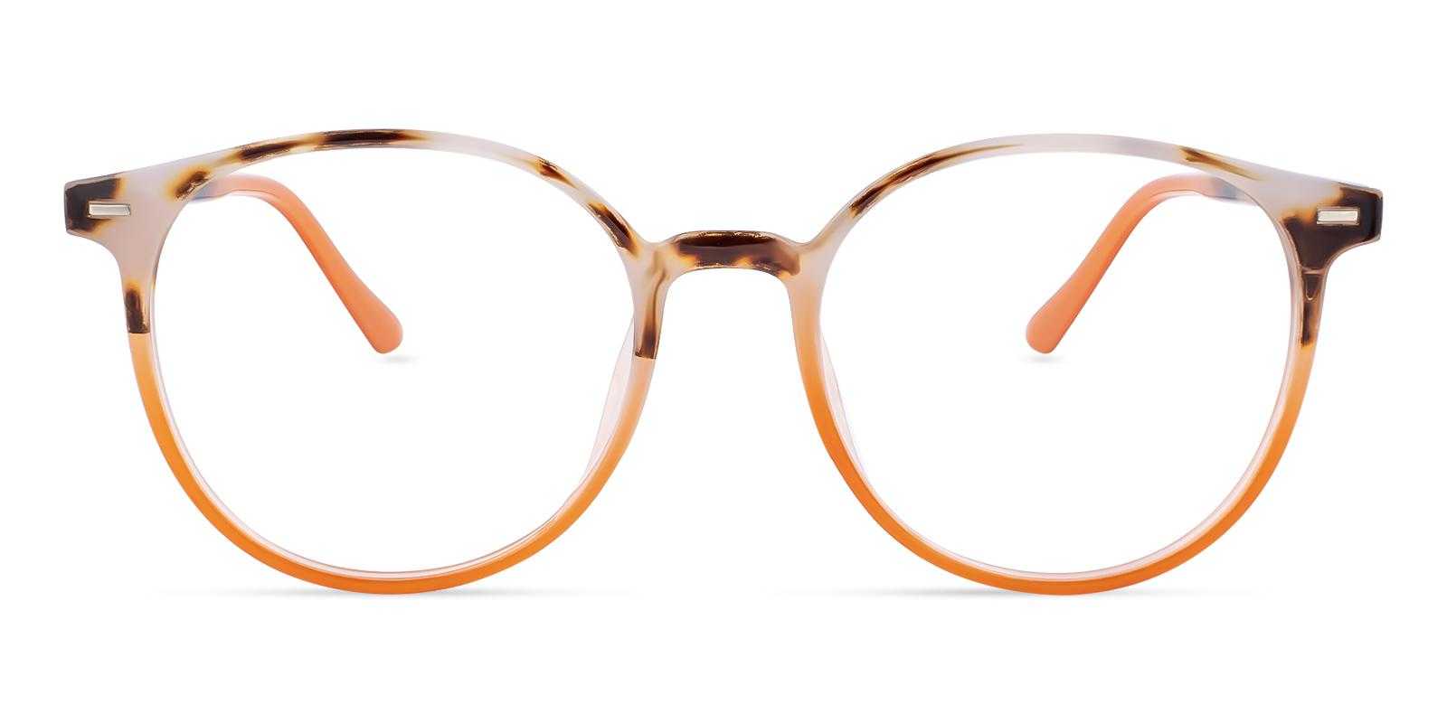 Memphis Orange Plastic Eyeglasses , UniversalBridgeFit , Lightweight Frames from ABBE Glasses