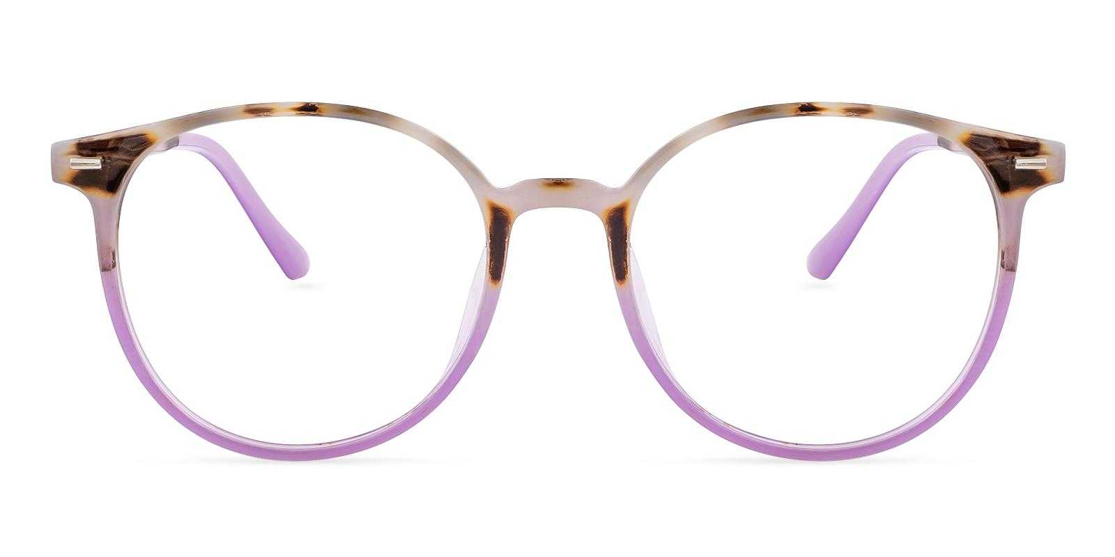 Memphis Purple Plastic Eyeglasses , UniversalBridgeFit , Lightweight Frames from ABBE Glasses