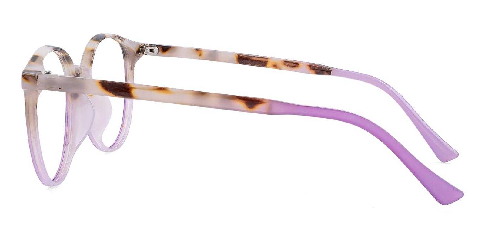 Memphis Purple Plastic Eyeglasses , UniversalBridgeFit , Lightweight Frames from ABBE Glasses