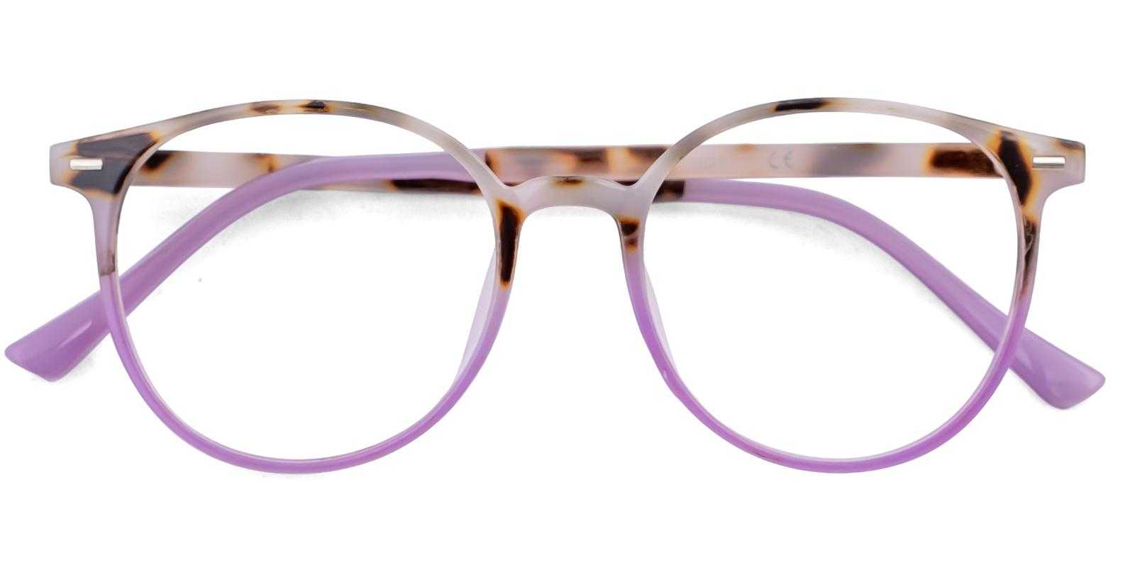 Memphis Purple Plastic Eyeglasses , UniversalBridgeFit , Lightweight Frames from ABBE Glasses