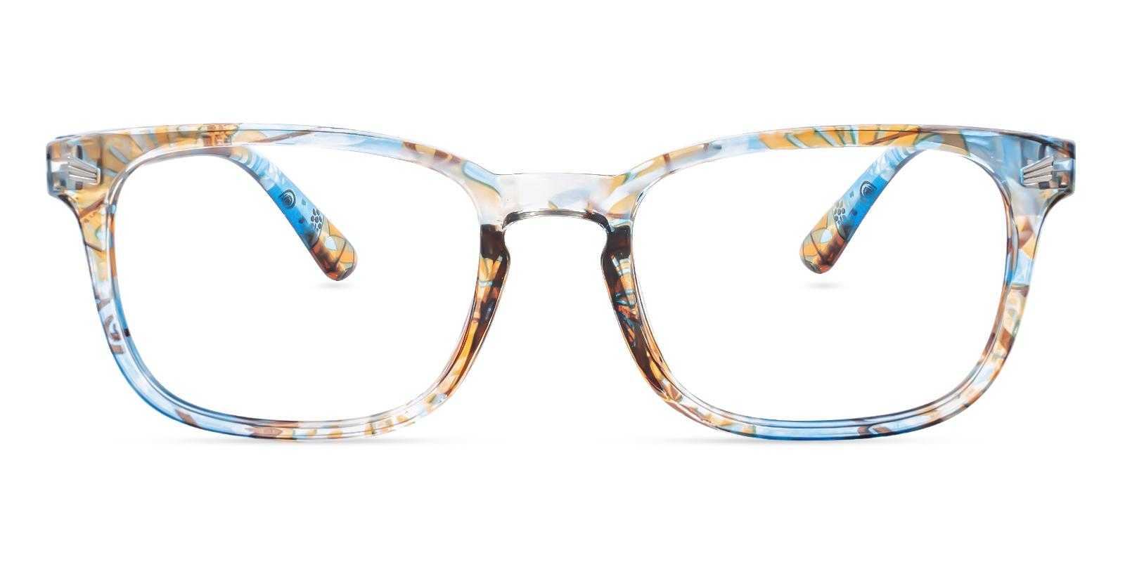 Hodgson Blue Plastic Eyeglasses , SpringHinges , UniversalBridgeFit Frames from ABBE Glasses