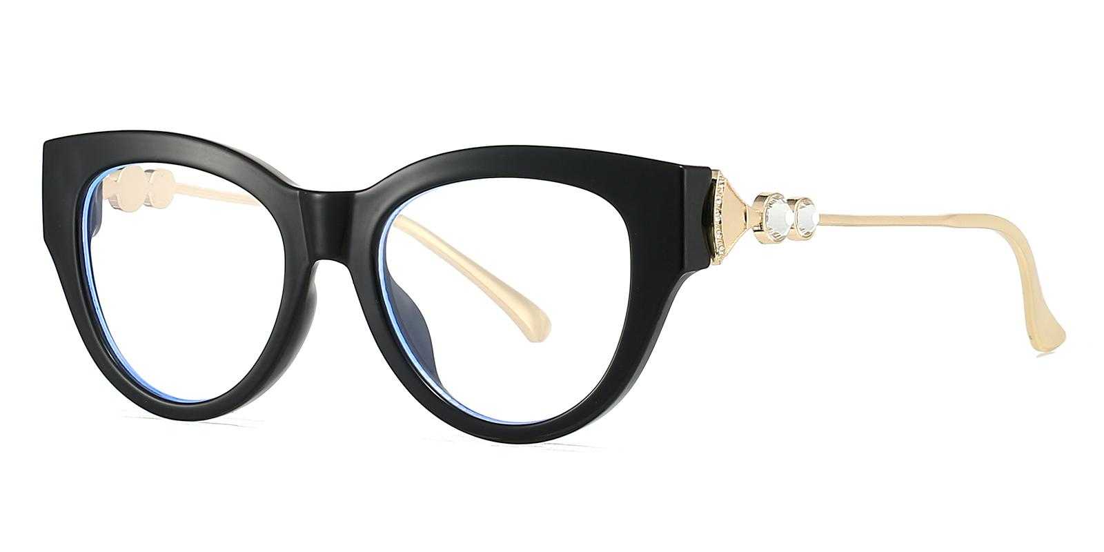 Allentown Black Plastic Eyeglasses , UniversalBridgeFit Frames from ABBE Glasses