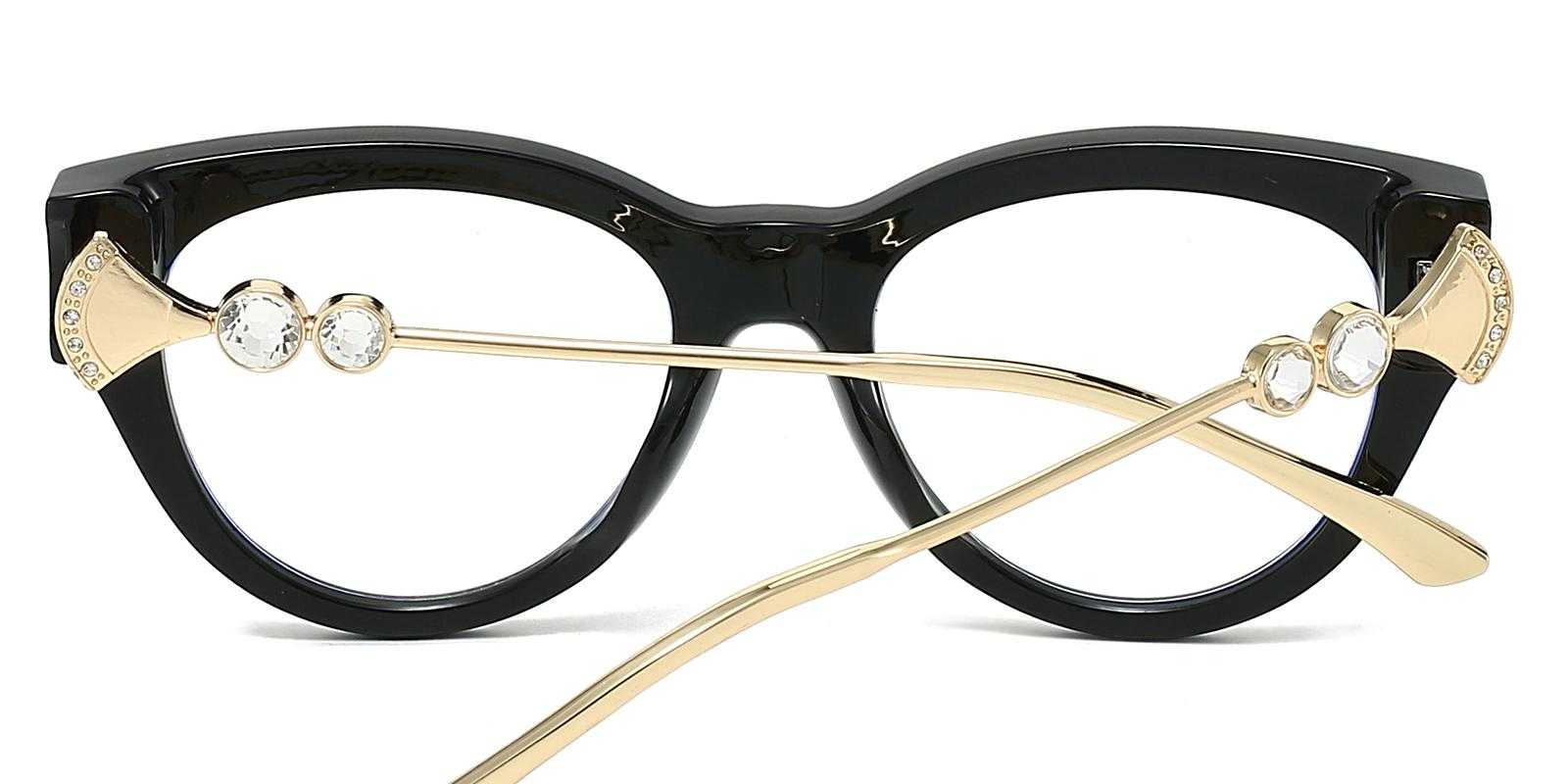 Allentown Black Plastic Eyeglasses , UniversalBridgeFit Frames from ABBE Glasses