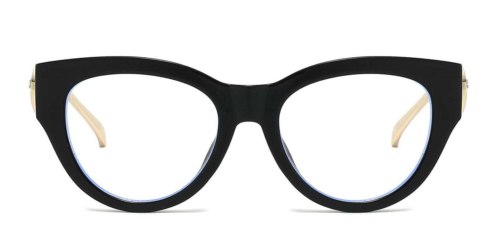 Allentown Black Plastic Eyeglasses , UniversalBridgeFit Frames from ABBE Glasses